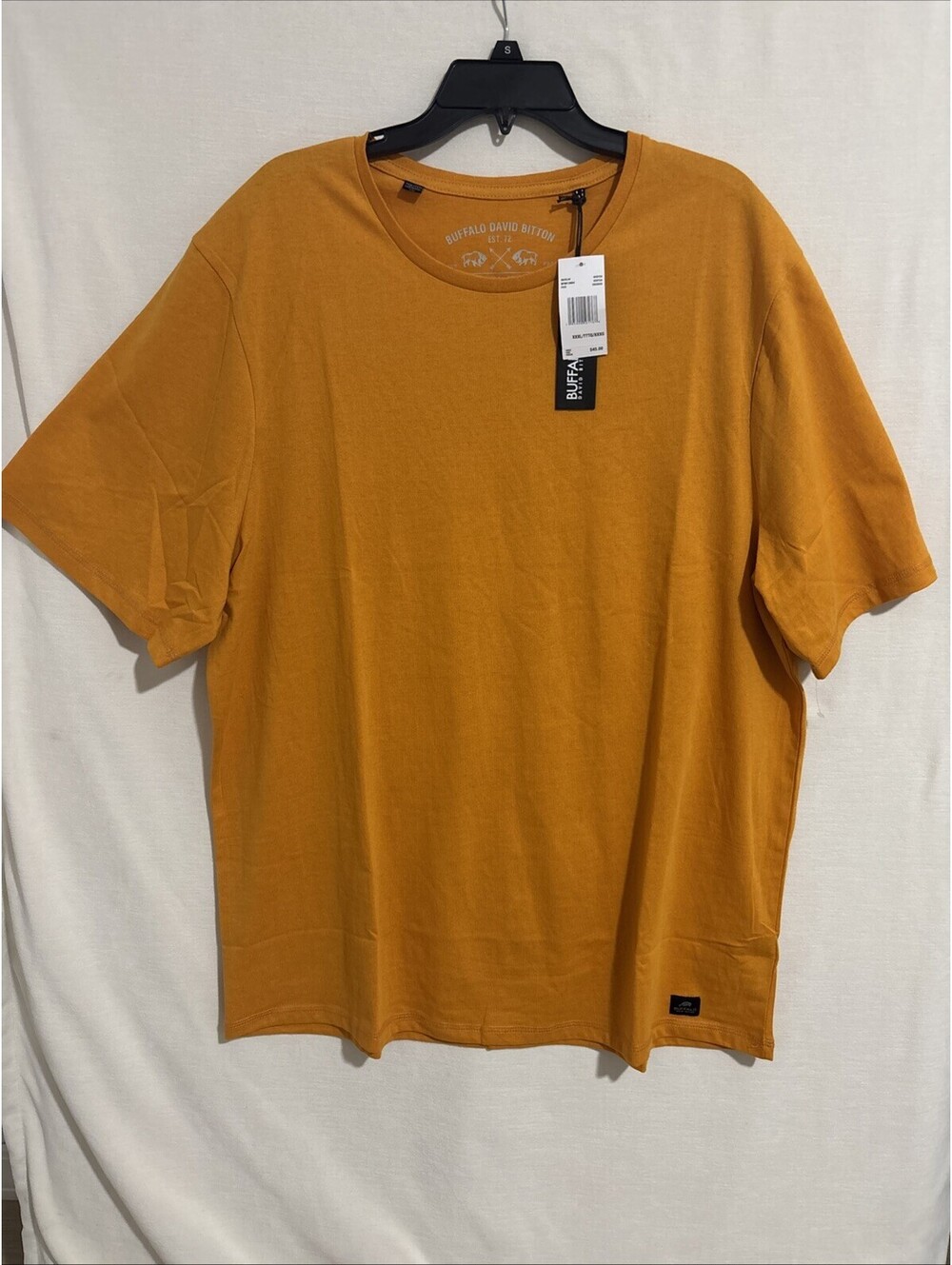 Men’s Mustard Yellow Henley Shirt Buffalo David Bitton Size XXXL MSRP $45